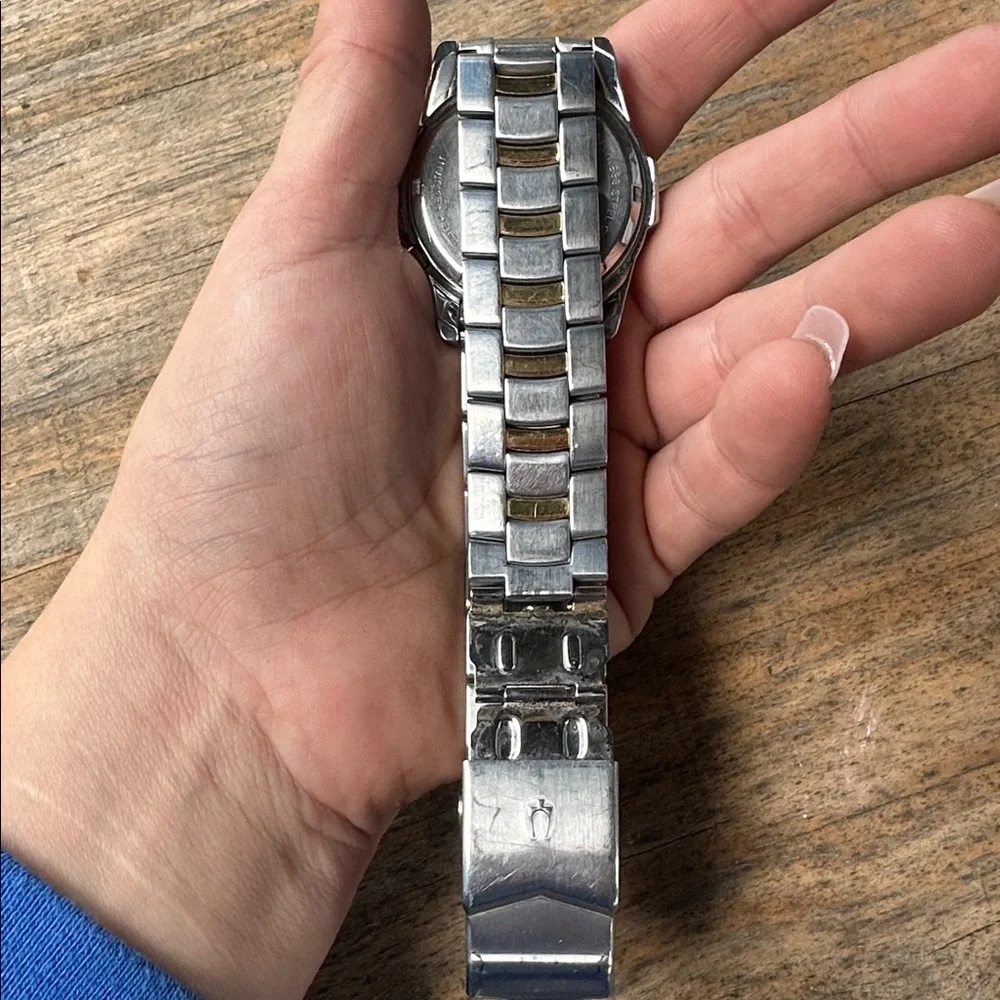 Bulova Men's Two-Tone Silver and Gold Watch